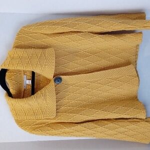 JM collection large petite crochet sweater